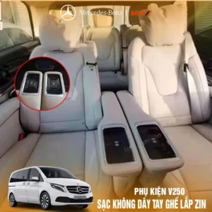 Sạc không dây tay ghế Mercedes Benz V250 V260 lắp zin - Benz V-class wireless charger