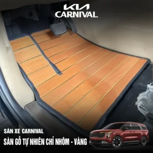 Sàn gỗ tự nhiên chỉ vàng- chỉ nhôm Carnival 2025