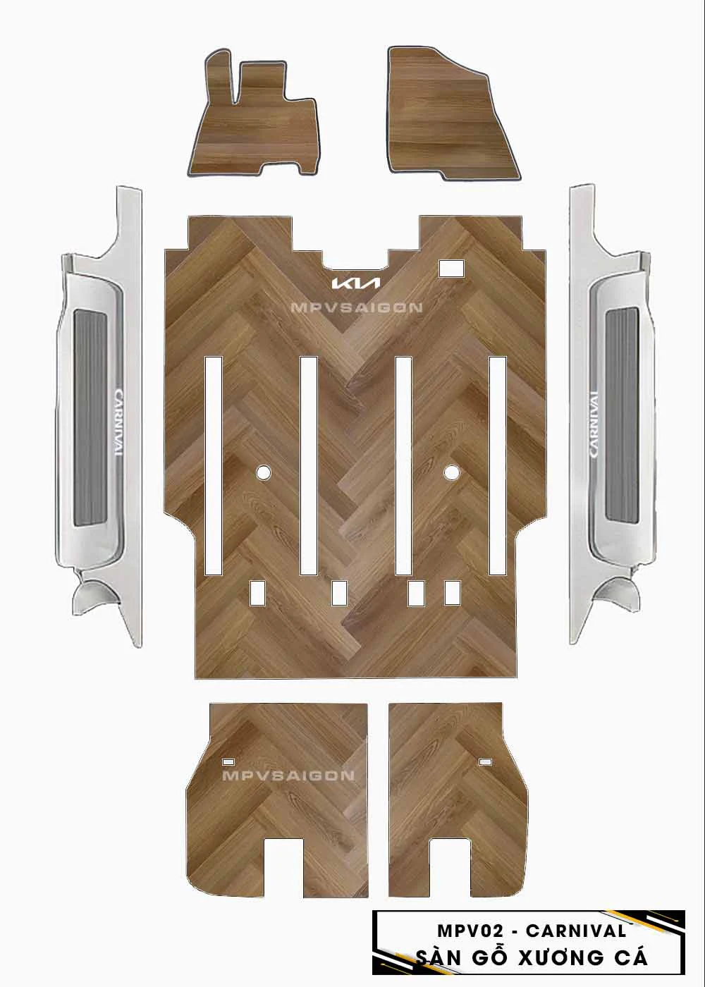 Sàn nhựa vân gỗ Kia Carnival 2024 2025: Báo giá và bảng màu chi tiết nhất