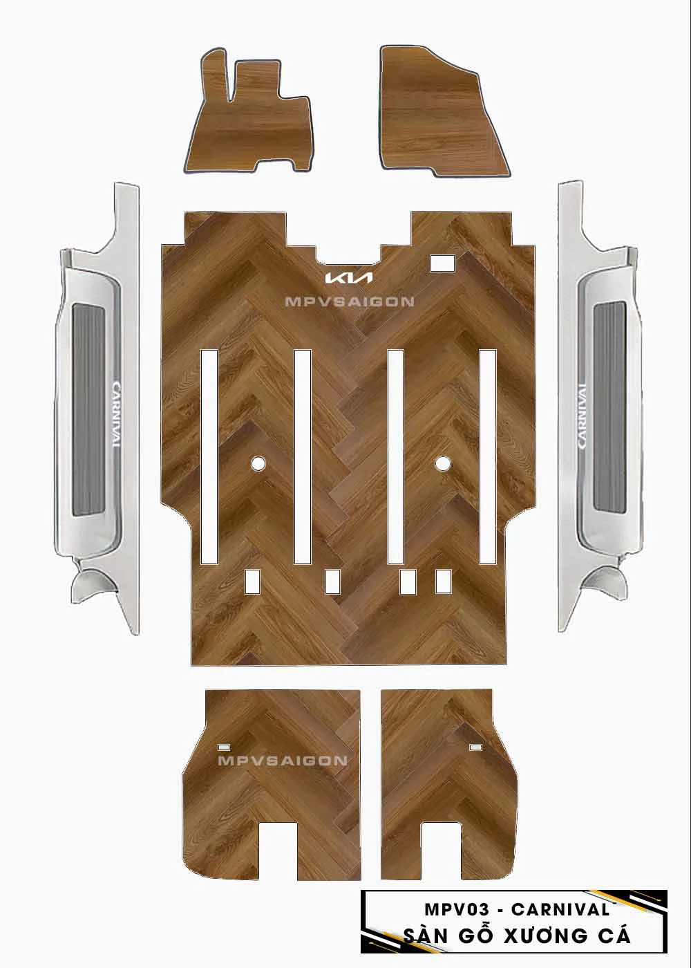 Sàn nhựa vân gỗ Kia Carnival 2024 2025: Báo giá và bảng màu chi tiết nhất