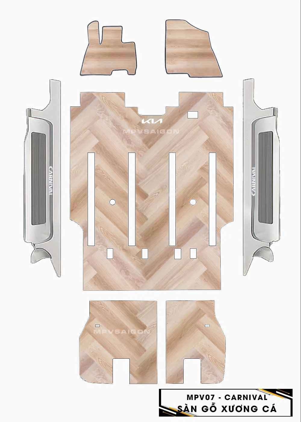 Sàn nhựa vân gỗ Kia Carnival 2024 2025: Báo giá và bảng màu chi tiết nhất