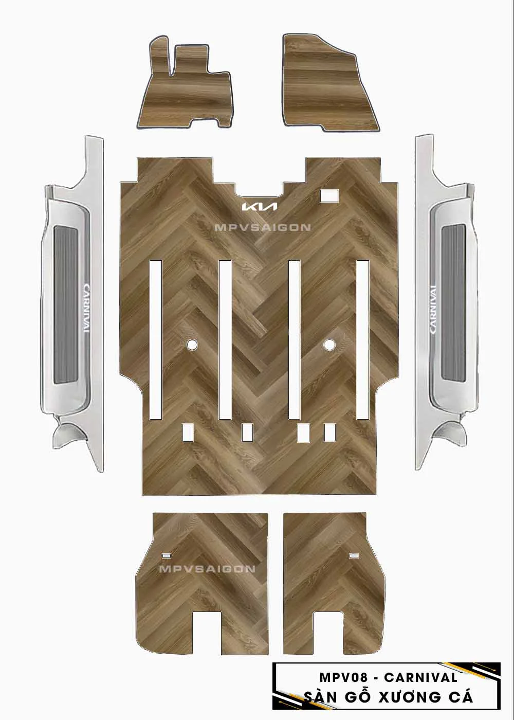 Sàn nhựa vân gỗ Kia Carnival 2024 2025: Báo giá và bảng màu chi tiết nhất