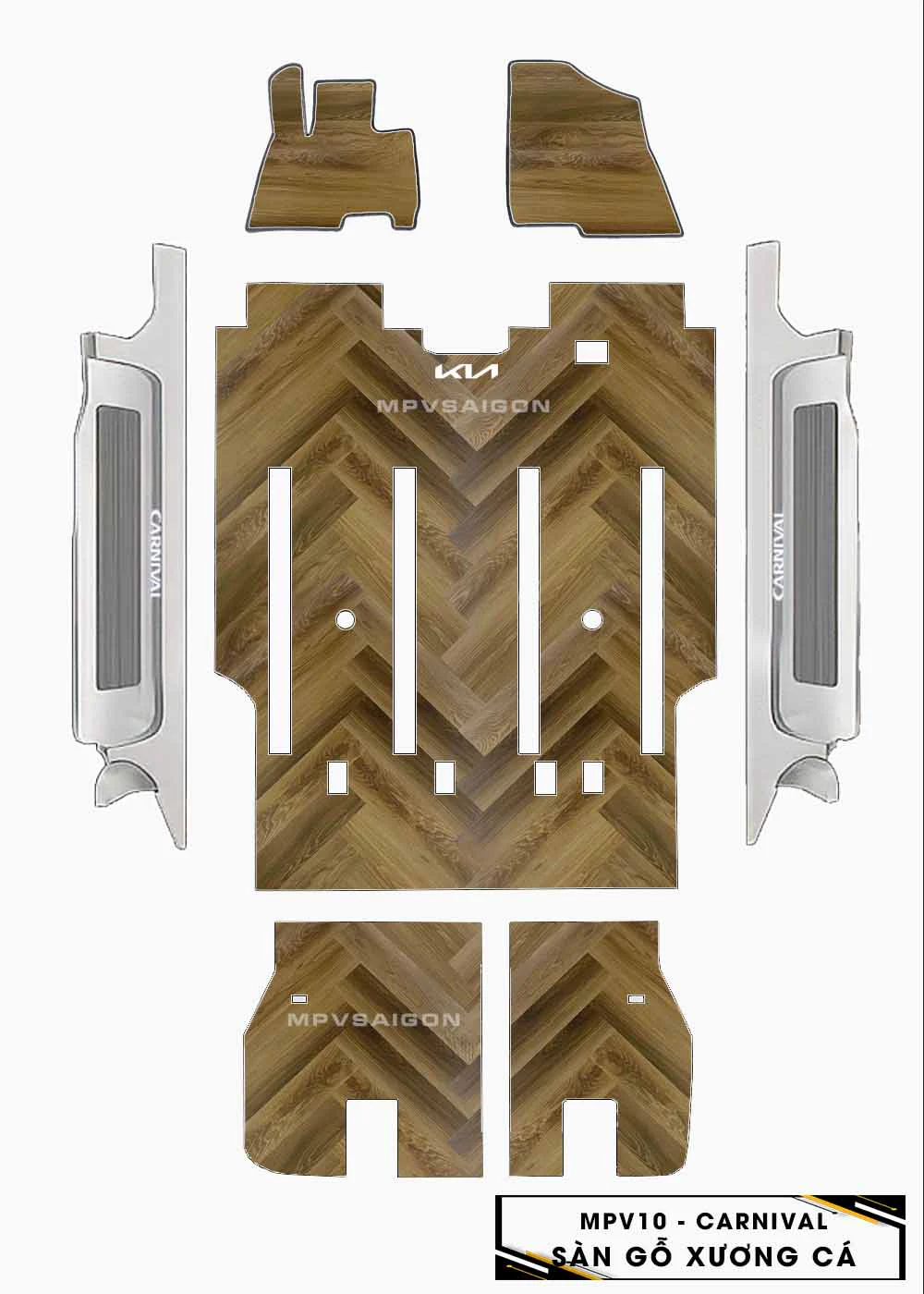 Sàn nhựa vân gỗ Kia Carnival 2024 2025: Báo giá và bảng màu chi tiết nhất