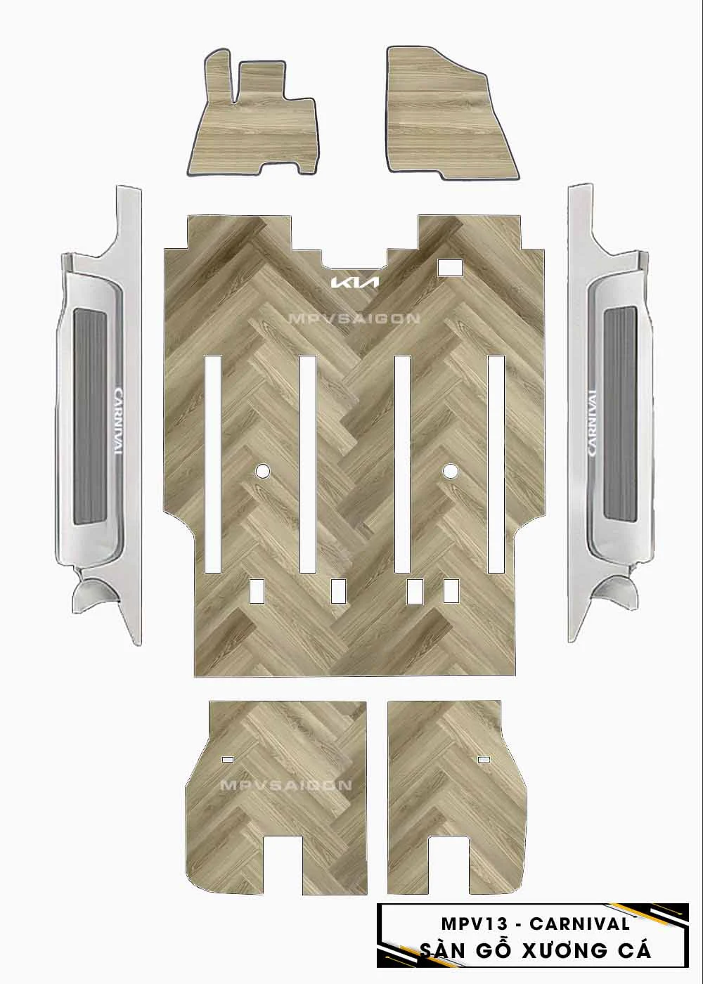Sàn nhựa vân gỗ Kia Carnival 2024 2025: Báo giá và bảng màu chi tiết nhất