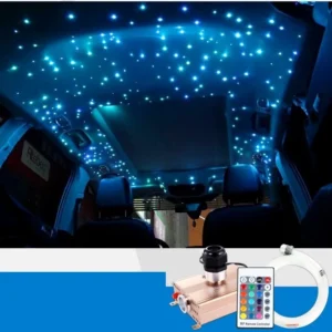 Thi công LED bầu trời sao Hyundai Custin