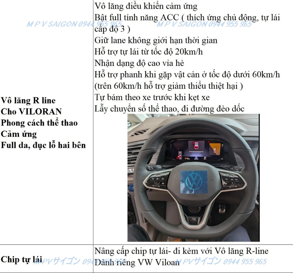 Tổng hợp phụ kiện - đồ chơi Volkswagen Viloran