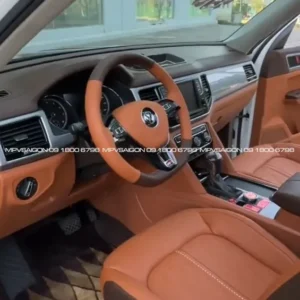Volkswagen Teramont độ ghế Limousine Nami 2.0 - bọc da đổi màu nội thất