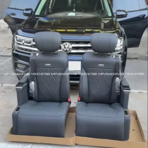 Volkswagen Teramont nâng cấp combo ghế limousine và con ngựa tủ lạnh