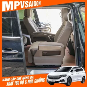 Volkswagen Viloran nâng cấp ghế xoay 180 độ và băng ba ngả giường