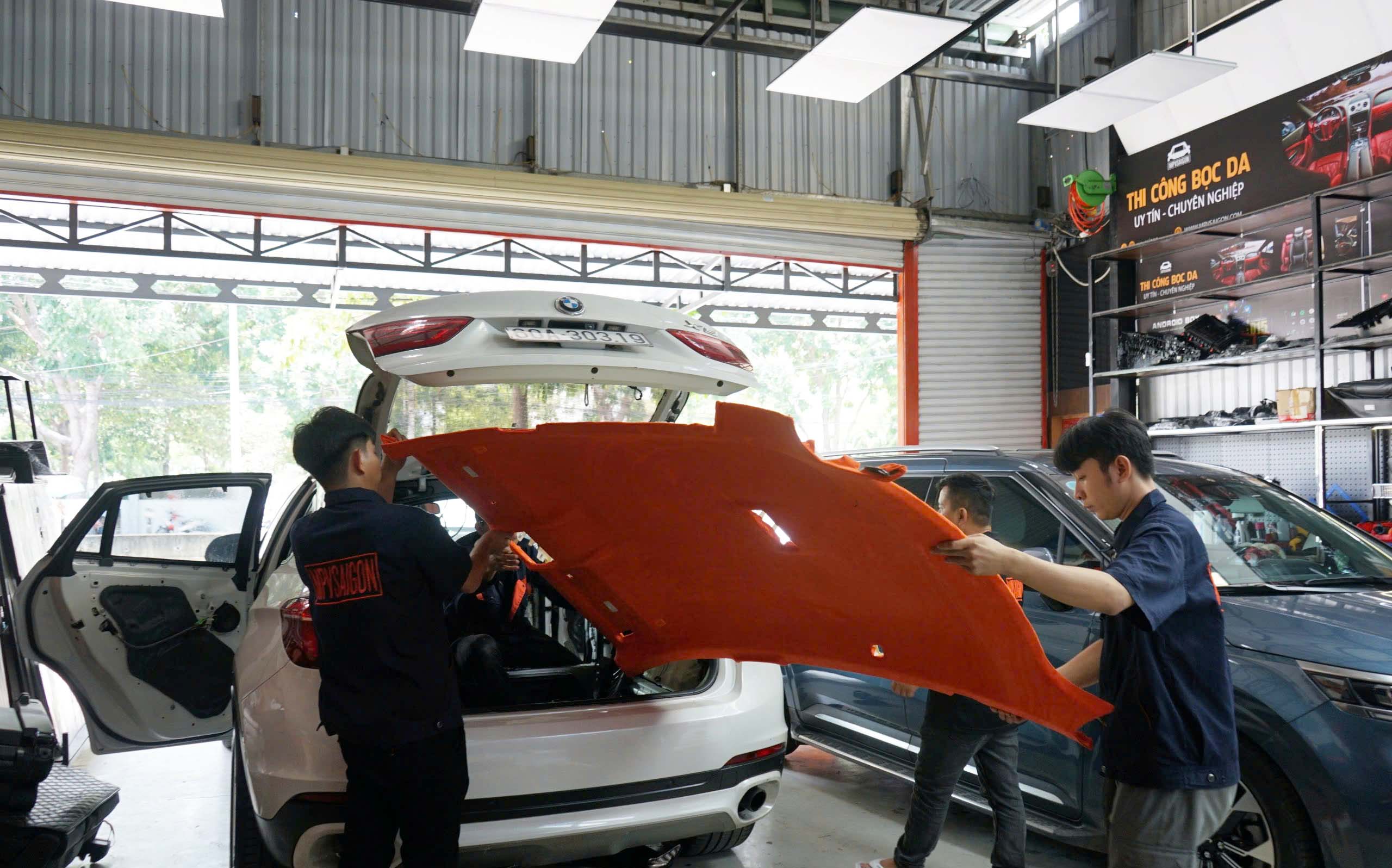 BỌC DA & ĐỔI MÀU NỘI THẤT MAZDA TẠI MPVSAIGON